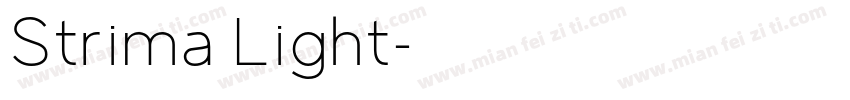 Strima Light字体转换
